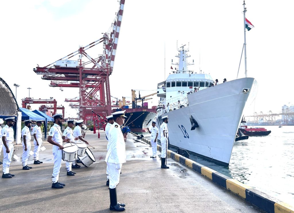 Indian Coast Guard Ship Sachet Gifts Spare Parts Worth Usd Million