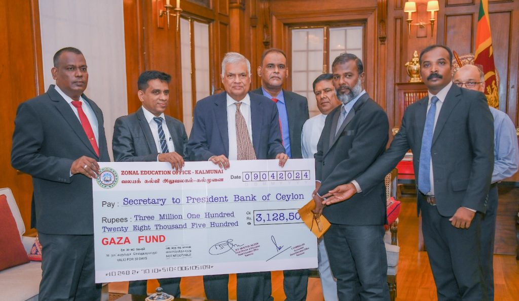 President Receives Multiple Donations for Gaza Children’s Fund