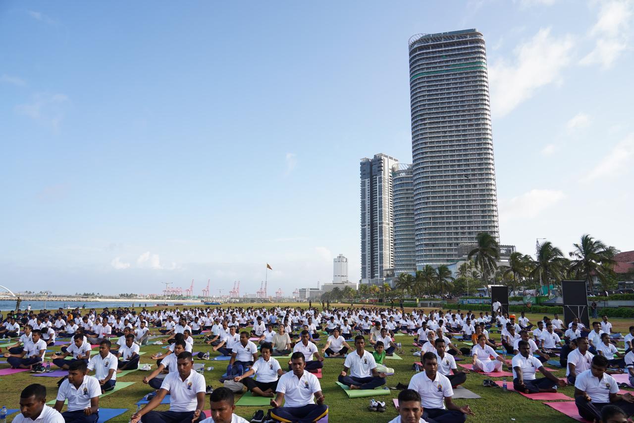 Iconic Celebrations of the10th International Day of Yoga in Colombo