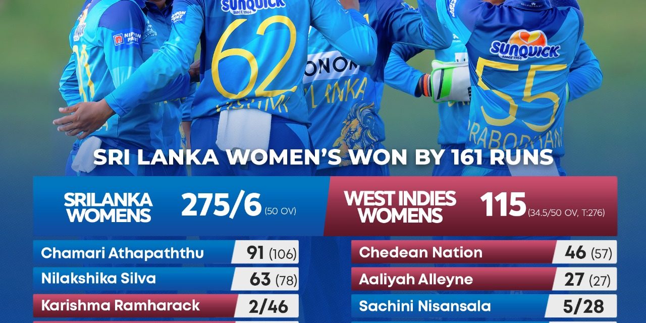 Sri Lanka Women Dominate West Indies With Clean Sweep - LankaXpress