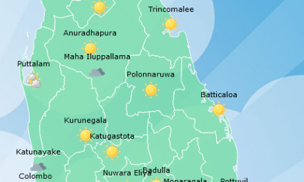 Several spells of showers will occur in Western, Sabaragamuwa and North-western provinces and in Kandy, Nuwara Eliya, Galle and Matara districts. 