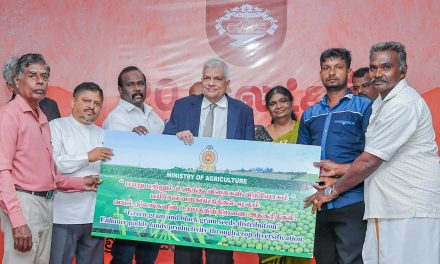 President awards land deeds to people in Mannar under ‘Urumaya’ program