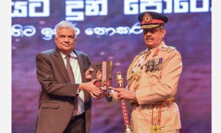 The President presided over the book launch by Field Marshal Sarath Fonseka