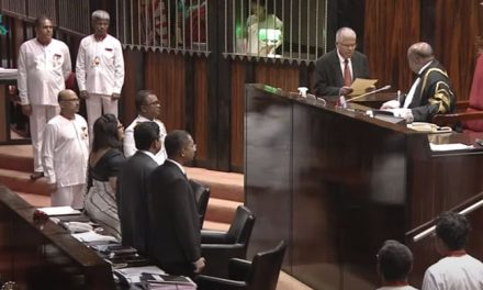 Shanmugam Kugathasan sworn in as Member of Parliament