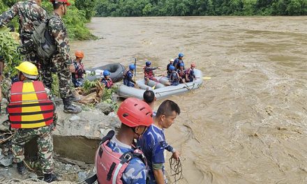 2 buses carrying at least 60 swept into river by landslide in Nepal