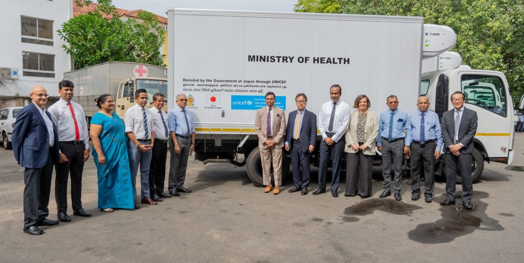 UNICEF and Japan Donate Refrigerated Trucks to Sri Lanka's Health Ministry to Boost Immunization