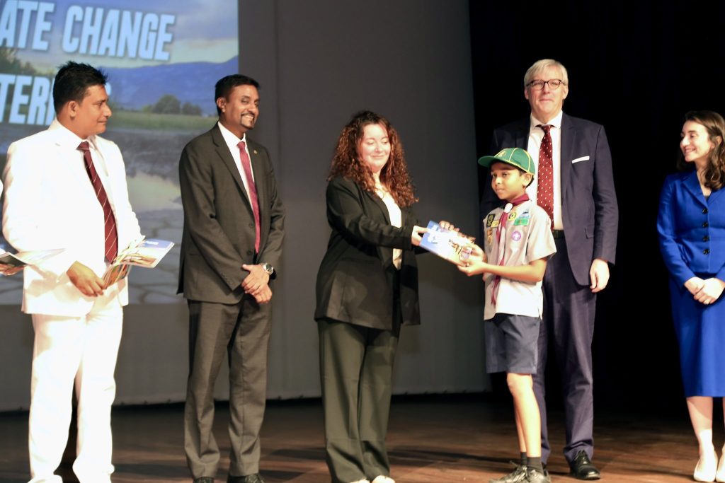 aunch and distribution of Education Materials on Climate Change